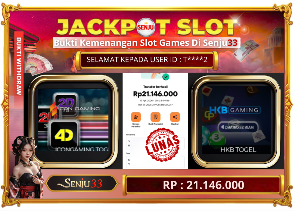 🎰 SENJU33 JACKPOT SLOT Rp. 21.146.000 LUNAS 🎉